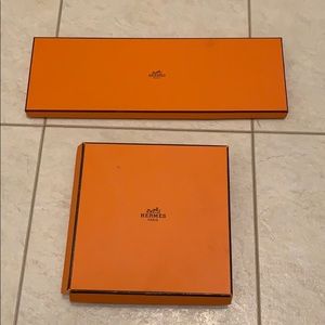 Bundle of 2 empty Hermès boxes + shopping bag